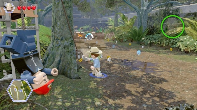 After you reach the block, on the car, get out and get through the small gate - Park Shutdown | Jurassic Park - walkthrough - Jurassic Park - walkthrough - LEGO Jurassic World Game Guide & Walkthrough