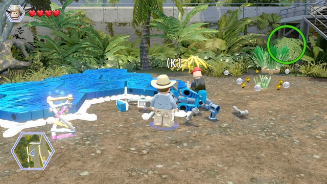 After you free him, approach the blue platform and build a control panel - Park Shutdown | Jurassic Park - walkthrough - Jurassic Park - walkthrough - LEGO Jurassic World Game Guide & Walkthrough