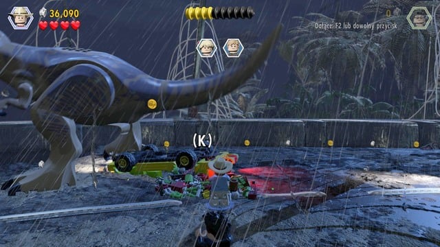 After you have drained the water, use the remaining bricks to build another item - Park Shutdown | Jurassic Park - walkthrough - Jurassic Park - walkthrough - LEGO Jurassic World Game Guide & Walkthrough