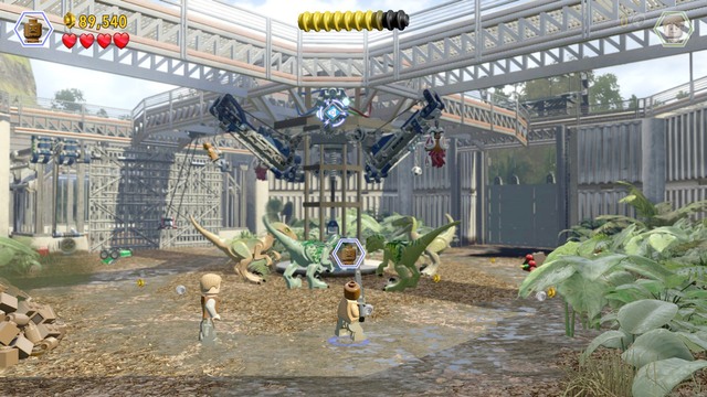 After the worker drops down, switch to Owen - Welcome to the Jurassic World | Jurassic World - walkthrough - Jurassic World - walkthrough - LEGO Jurassic World Game Guide & Walkthrough