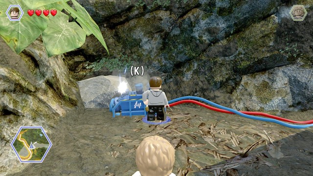 As Zach, approach the destroyed generator and fix it to open the main gate - Out of Bounds | Jurassic World - walkthrough - Jurassic World - walkthrough - LEGO Jurassic World Game Guide & Walkthrough