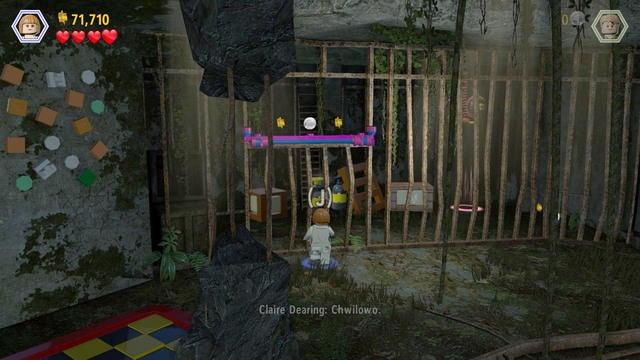 After you climb up, as Claire, take the gap in the bars and jump over - Out of Bounds | Jurassic World - walkthrough - Jurassic World - walkthrough - LEGO Jurassic World Game Guide & Walkthrough