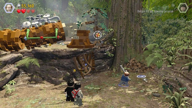 As Eddie, approach the spot shown in the screenshot and shoot at the target - Isla Sorna | Jurassic Park - The Lost World - walkthrough - Jurassic Park - The Lost World - walkthrough - LEGO Jurassic World Game Guide & Walkthrough