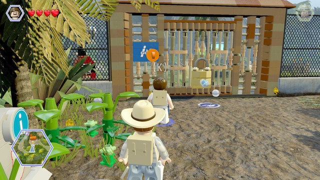 You can open the gate with a key - Breeding facility | Jurassic Park III - walkthrough - Jurassic Park III - walkthrough - LEGO Jurassic World Game Guide & Walkthrough
