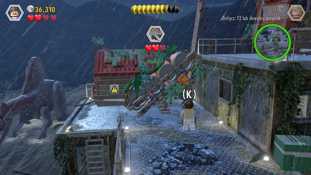 After you drive the spinosaurus away, switch to Paul and jump over to the platform - Birdcage | Jurassic Park III - walkthrough - Jurassic Park III - walkthrough - LEGO Jurassic World Game Guide & Walkthrough