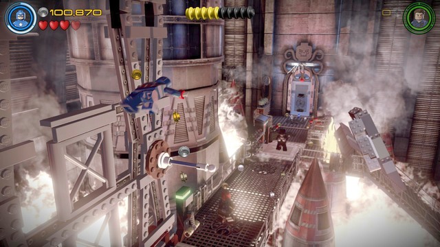 During the encounter with another enemy use Captain Americas shield to get close to the opponent and then perform few attacks in order to get rid of him - Rail Hydra - Walkthrough - LEGO Marvels Avengers - Game Guide and Walkthrough