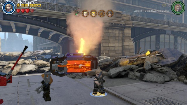 A golden cover will appear on the chassis of the car after scanning the area - destroy it as Hawkeye - Avengers Assemble - Walkthrough - LEGO Marvels Avengers - Game Guide and Walkthrough