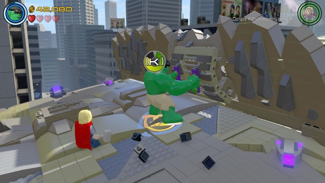 Reach another blocked passage and use bricks to create handles for Hulk who will them tear a hole in the wall - Earths Mightiest - Walkthrough - LEGO Marvels Avengers - Game Guide and Walkthrough