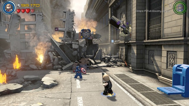 Start controlling Hawkeye after the short cutscene - Earths Mightiest - Walkthrough - LEGO Marvels Avengers - Game Guide and Walkthrough