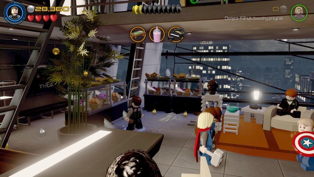 A short cutscene will trigger after which you will find yourself on Starks party - Lack of Insight - Walkthrough - LEGO Marvels Avengers - Game Guide and Walkthrough