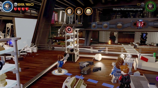 Start controlling Hawkeye after the short cutscene and walk towards the shelves shown on the picture - Lack of Insight - Walkthrough - LEGO Marvels Avengers - Game Guide and Walkthrough