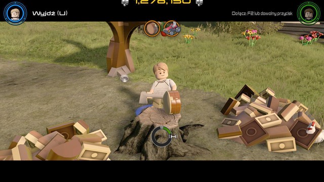 During the tree cutting you will have to complete a minigame about pressing the buttons appearing on the screen at correct time - Korea Prospects - Walkthrough - LEGO Marvels Avengers - Game Guide and Walkthrough