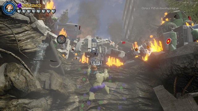 Destroy the objects that can be found there as Hulk and start climbing on the wall - Rise of Ultron - Walkthrough - LEGO Marvels Avengers - Game Guide and Walkthrough