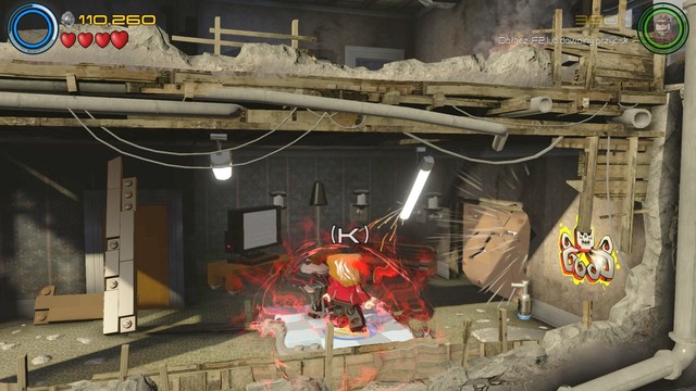 Swing on the rope and jump into the building - Rise of Ultron - Walkthrough - LEGO Marvels Avengers - Game Guide and Walkthrough