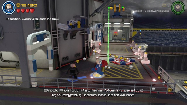 Start controlling Captain America while on the other side and hang on the rod covered by the shield - Lack of Insight - Walkthrough - LEGO Marvels Avengers - Game Guide and Walkthrough