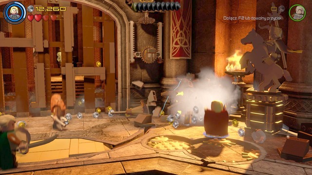 Once you regain control of the character, walk to the right side of the gate and destroy all the objects that can be found there - Lost in the Aether - Walkthrough - LEGO Marvels Avengers - Game Guide and Walkthrough