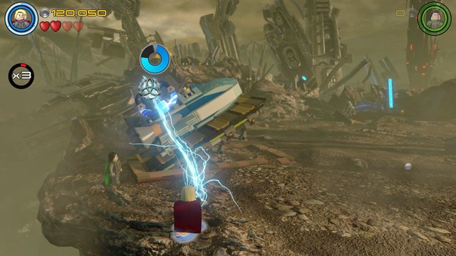 At this point a bug might occur in the game that will make it impossible for you to load the generator - Lost in the Aether - Walkthrough - LEGO Marvels Avengers - Game Guide and Walkthrough