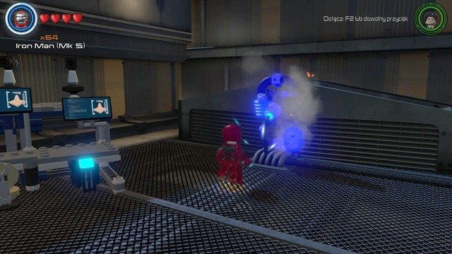 Second generator is on the roof of the left building - Golden bricks - S.H.I.E.L.D. Base - secrets - LEGO Marvels Avengers - Game Guide and Walkthrough
