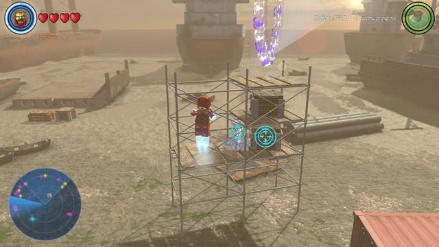 Tenth is on the scaffolding near which there is a starting line of the race - Characters - South Africa - secrets - LEGO Marvels Avengers - Game Guide and Walkthrough