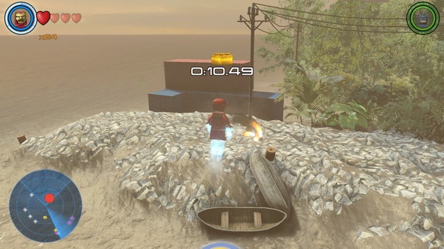 In order to get the fifth golden brick you must destroy six barrels shown on the picture - Golden bricks - South Africa - secrets - LEGO Marvels Avengers - Game Guide and Walkthrough