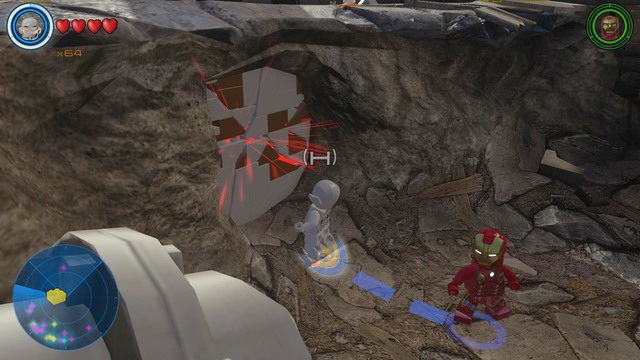 On the right side of the bridge you will find road works - Golden bricks - Sokovia - secrets - LEGO Marvels Avengers - Game Guide and Walkthrough