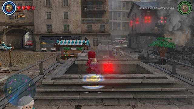 In the central part of Sokovia you will find a destroyed statue which you must assemble - Golden bricks - Sokovia - secrets - LEGO Marvels Avengers - Game Guide and Walkthrough