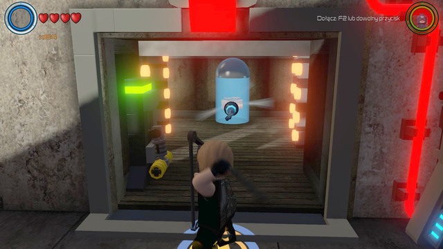 Before you walk inside, stand in front of the door and shoot as Hawkeye at the glass container - Golden bricks - Sokovia - secrets - LEGO Marvels Avengers - Game Guide and Walkthrough