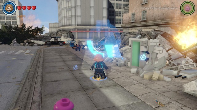 Stan Lee is imprisoned in the right side of the location, under rubble - Stan Lee / Races - Sokovia - secrets - LEGO Marvels Avengers - Game Guide and Walkthrough