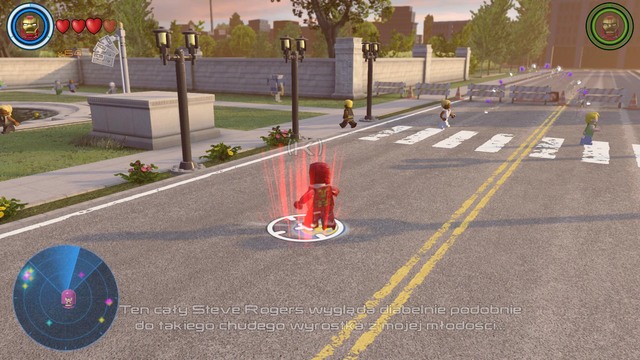 On the way you will find a circle that will allow you to activate battle with Wizard - Characters - Washington - secrets - LEGO Marvels Avengers - Game Guide and Walkthrough