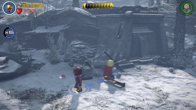 You will get the second Minikit after destroying five silver mines shown on the picture - Minikits - Struck Off the List - secrets - LEGO Marvels Avengers - Game Guide and Walkthrough