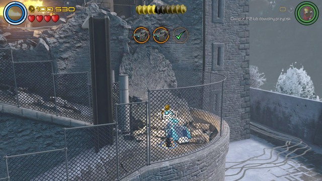 Use Vision to get to the below floor through the bars and then turn right - Minikits - Struck Off the List - secrets - LEGO Marvels Avengers - Game Guide and Walkthrough