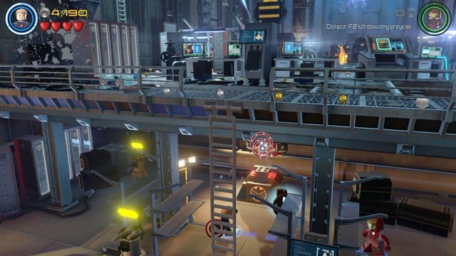 You can get the first character when the mission starts - Characters - A Loki Entrance - secrets - LEGO Marvels Avengers - Game Guide and Walkthrough