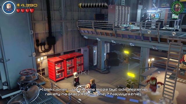 As in the previous case, in order to get the red brick you must accept the quest from the Collector - Stan Lee / Red brick - A Loki Entrance - secrets - LEGO Marvels Avengers - Game Guide and Walkthrough