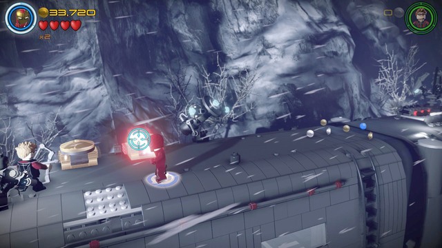 While journeying through the roof you will find two golden brick objects - Minikits - Rail Hydra - secrets - LEGO Marvels Avengers - Game Guide and Walkthrough