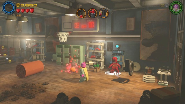 Walk towards the computer shown on the picture as Ultron and activate it - Characters - Rail Hydra - secrets - LEGO Marvels Avengers - Game Guide and Walkthrough