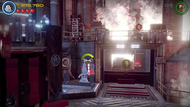 Walk down as Ultron and activate the console shown on the picture - Stan Lee / Red brick - Rail Hydra - secrets - LEGO Marvels Avengers - Game Guide and Walkthrough