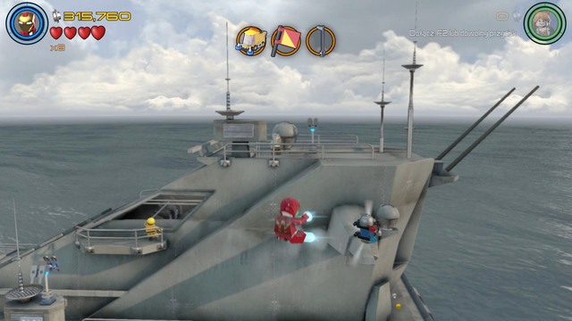 Fly to the air as any character when youre on Helicarrier - Minikits - Shakespeare in the Park - secrets - LEGO Marvels Avengers - Game Guide and Walkthrough