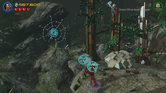 Fourth web can be found before the last passage - Minikits - Shakespeare in the Park - secrets - LEGO Marvels Avengers - Game Guide and Walkthrough