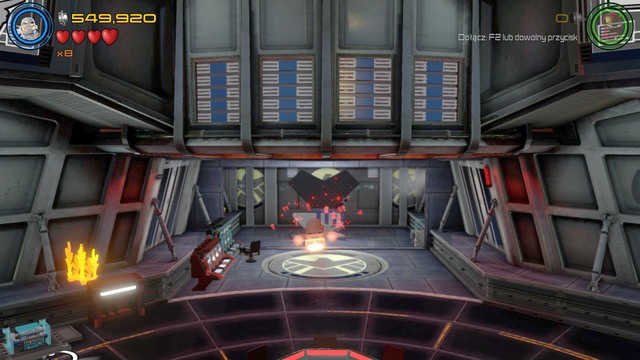 Walk towards the main door and use Scarlet Witchs or Visions ability to pick up the LEGO plates and use them to create a S - Minikits - Helicarrier Havoc - secrets - LEGO Marvels Avengers - Game Guide and Walkthrough