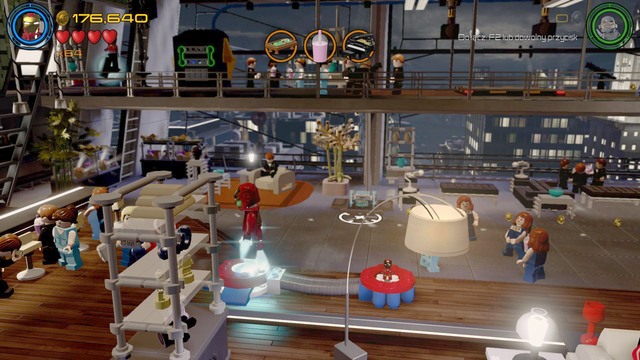 You will receive the fourth Minikit after pumping three Iron Man balloons - Minikits - No Strings On Me - secrets - LEGO Marvels Avengers - Game Guide and Walkthrough