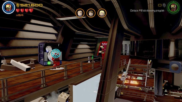 Fly as any character on the first floor and walk towards the safe shown on the picture - Minikits - No Strings On Me - secrets - LEGO Marvels Avengers - Game Guide and Walkthrough