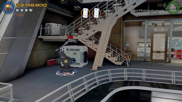 Drive as the robot to the safe shown on the picture - Characters - No Strings On Me - secrets - LEGO Marvels Avengers - Game Guide and Walkthrough