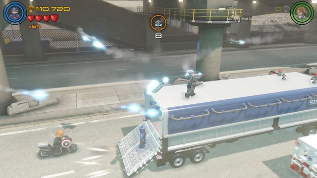 The first Minikit can be found inside the truck - Minikits - Korea Prospects - secrets - LEGO Marvels Avengers - Game Guide and Walkthrough