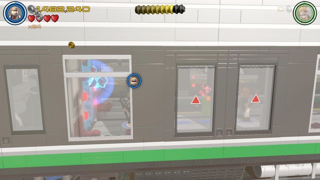 Once you collect the first Minikit, go as far to the left as possible, until you reach the glass cabin door - Minikits - Korea Prospects - secrets - LEGO Marvels Avengers - Game Guide and Walkthrough