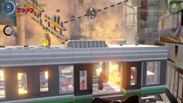 Switch character to Captain America, enter the train and put out the fire shown on the picture - Minikits - Korea Prospects - secrets - LEGO Marvels Avengers - Game Guide and Walkthrough