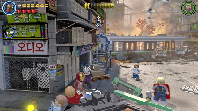 Speak with the Collector and receive the mission of finding an item from him - Stan Lee / Red brick - Korea Prospects - secrets - LEGO Marvels Avengers - Game Guide and Walkthrough