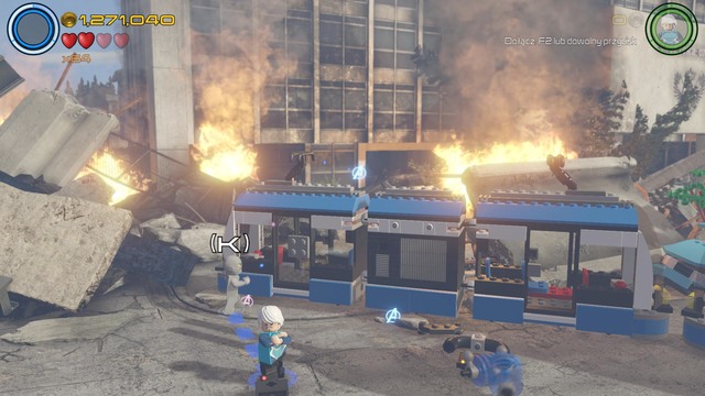 Walk as Iron Man towards the place shown on the picture and scan the area - Characters - Rise of Ultron - secrets - LEGO Marvels Avengers - Game Guide and Walkthrough