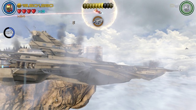 Third Minikit will be hanging in the air - Minikits - Ultron Undone - secrets - LEGO Marvels Avengers - Game Guide and Walkthrough