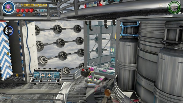 Walk to the left side, under the first lever, and you will reach the place shown on the picture - Minikits - Lack of Insight - secrets - LEGO Marvels Avengers - Game Guide and Walkthrough