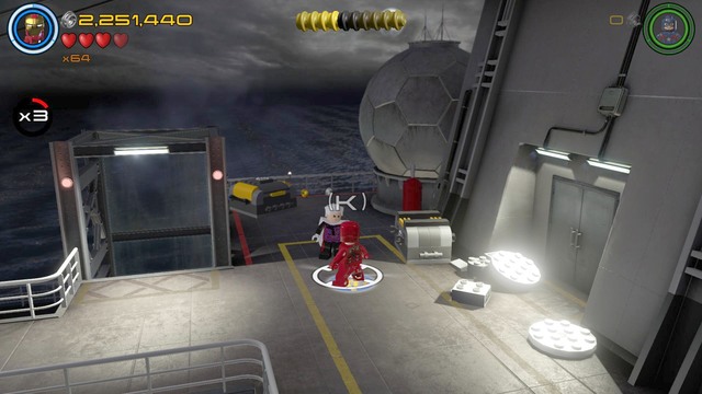 On the second floor of the ship you will find the Collector from whom you must take the mission - Stan Lee / Red brick - Lack of Insight - secrets - LEGO Marvels Avengers - Game Guide and Walkthrough